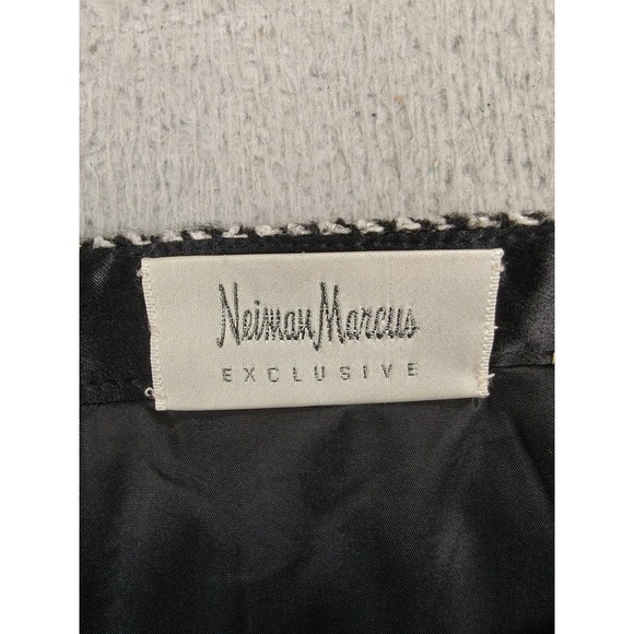 Elie Tahari Skirt Womens 12 Black Multi Judy‎ Wool Blend Neiman Marcus Exclusive - Picture 5 of 14